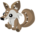 Animal Jam Coyote and Coyote Plushie pointer