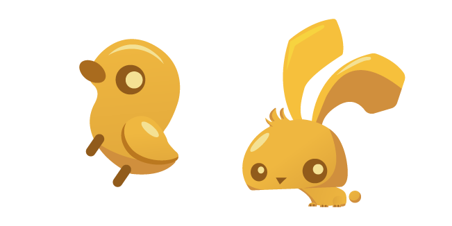 Animal Jam Golden Bunny and Ducky