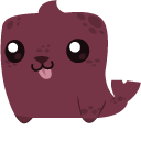 Animal Jam Magenta Seal and Glasses cursor