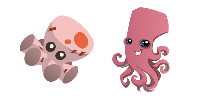Animal Jam Octopus and Octopus Plushie
