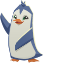 Animal Jam Penguin and Rare Penguin Plushie cursor