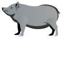 Black Iberian Pig cursor