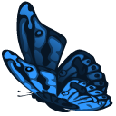 Blue Monarch Butterfly pointer