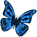 Blue Monarch Butterfly cursor