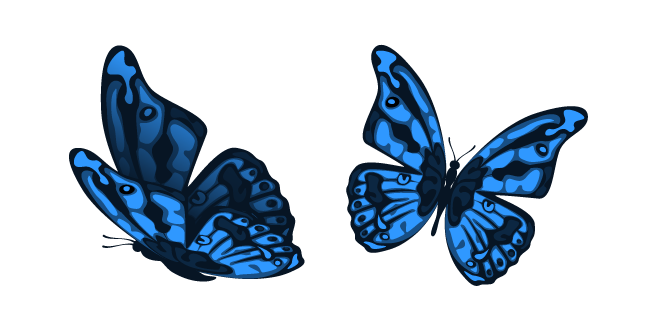 Blue Monarch Butterfly