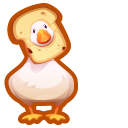Goose with a Knife and a Slice of Bread cursor