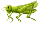 Green Grasshopper cursor