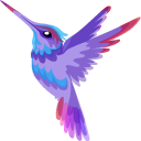 Hummingbird and Fuchsia Flower pointer