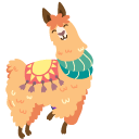 Llamas in Traditional Clothing cursor
