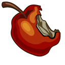 Death Note Ryuk and Apple pointer