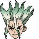 Dr. Stone Senku Ishigami and Flask cursor
