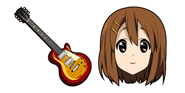 K-ON Yui Hirasawa and Guitar