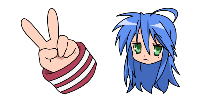Lucky Star Konata Izumi and her Hand