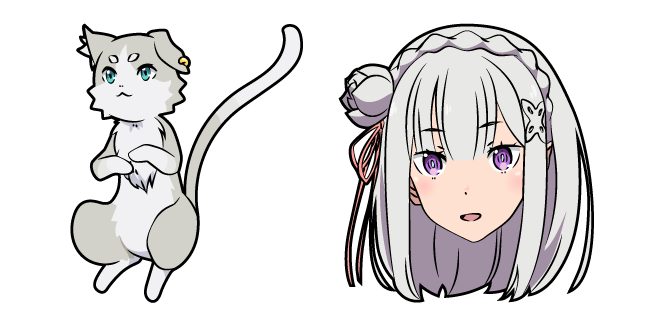 Re:Zero Puck and Emilia