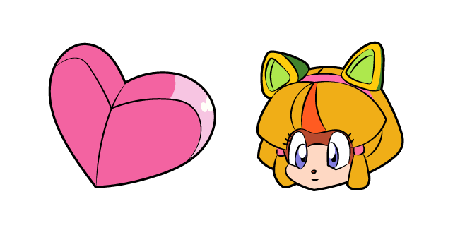Samurai Pizza Cats Abigail and Heart