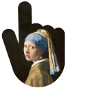 Art Johannes Vermeer's Girl with a Pearl Earring cursor
