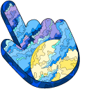 Art Moon on a Cloudy Sky cursor