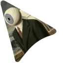 Surreal Art The Difficult Crossing 1963 pointer