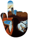 Surreal Art The Persistence of Memory cursor