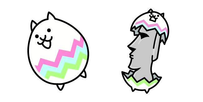 The Battle Cats Eggy Cat and Easter Cat