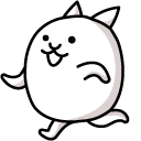 The Battle Cats Flower Cat cursor