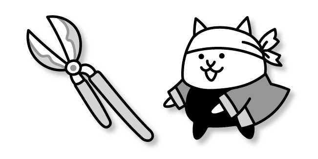 The Battle Cats Gardener Cat and Hedge Shears