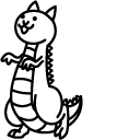 The Battle Cats Lizard Cat and Dragon Cat cursor