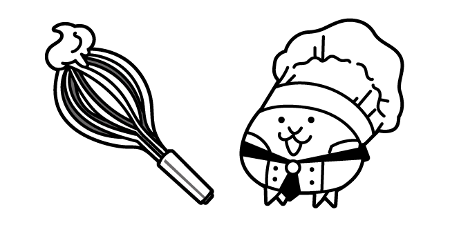 The Battle Cats Pastry Cat and a Whisk