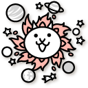 The Battle Cats Solar Cat and Planets cursor