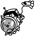 The Battle Cats Space Cat and his Ray Gun cursor