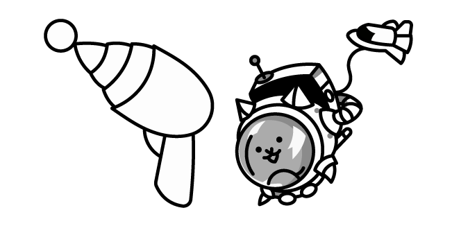 The Battle Cats Space Cat and his Ray Gun