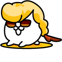 The Battle Cats Sushi Cat and Fried Shrimp Cat cursor