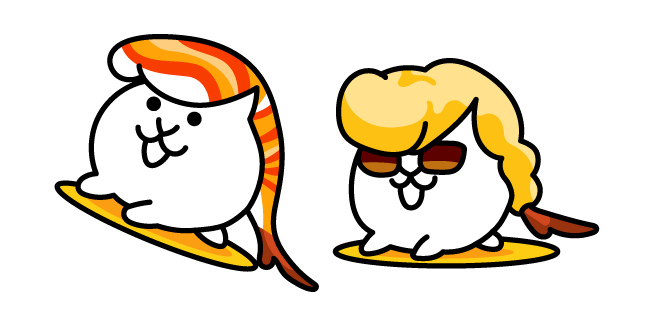 The Battle Cats Sushi Cat and Fried Shrimp Cat
