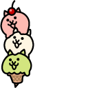 The Battle Cats Sweet and Gelato Bro Cats cursor