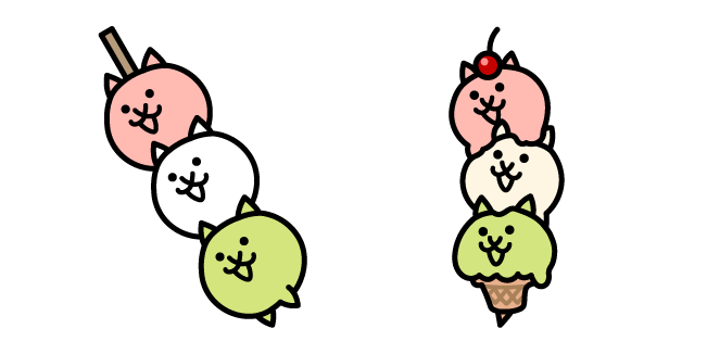 The Battle Cats Sweet and Gelato Bro Cats