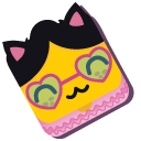 Blooket Cat with Heart Glasses cursor