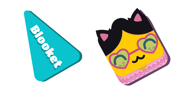 Blooket Cat with Heart Glasses