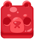 Blooket Red Gummy Bear cursor