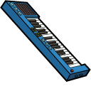 Bob's Burgers Gene Belcher and Piano Keyboard pointer