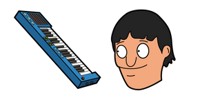 Bob's Burgers Gene Belcher and Piano Keyboard