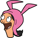 Bob's Burgers Louise Belcher and Kuchi Kopi cursor