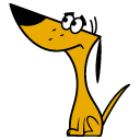 2 Stupid Dogs Little Dog and Big Dog pointer