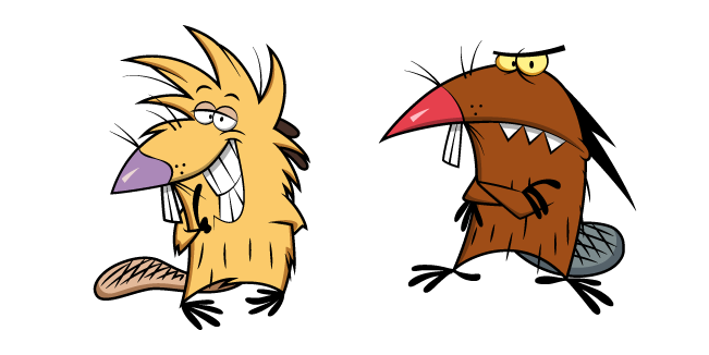 Angry Beavers Norbert and Daggett