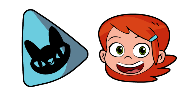 Ben 10 Gwen Tennyson and Cat Print