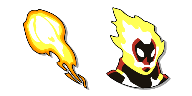 Ben 10 Heatblast and a Fireball