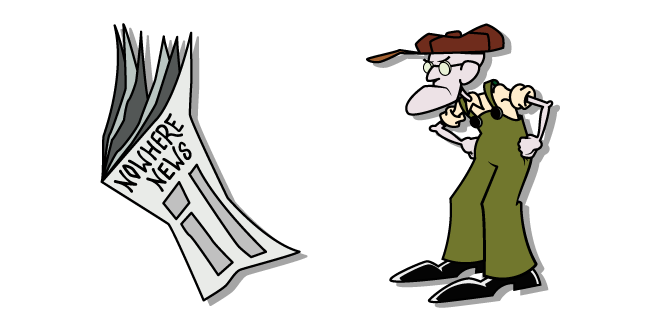 Courage the Cowardly Dog Eustace Bagge and a Newspaper