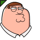 Family Guy Peter Griffin and Ernie pointer