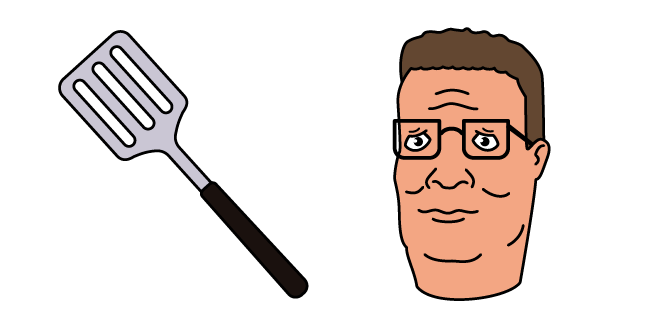 King of the Hill Hank and a Spatula