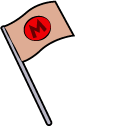 Looney Tunes Marvin the Martian and Flag pointer