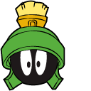 Looney Tunes Marvin the Martian and Flag cursor
